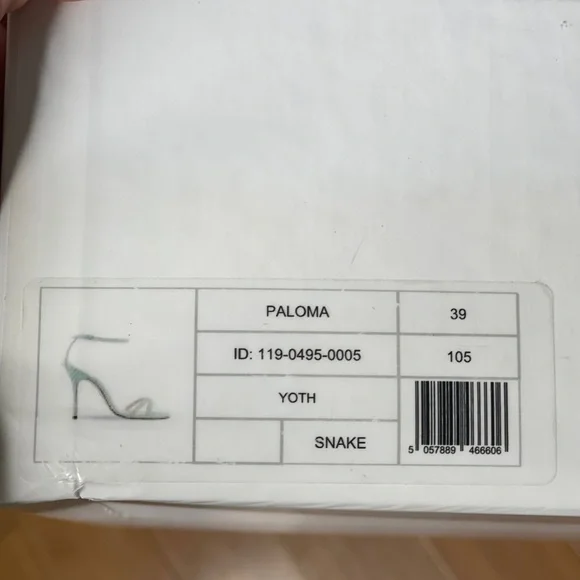 Manolo Blahnik Paloma 105 blue degrade snake sandals - Picture 9 of 9